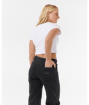 RIP CURL AGGIE RELAXED JEANS - BLACK