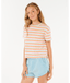 RIP CURL GIRLS NEON ISLES BOBBI TEE - PEACH