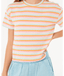RIP CURL GIRLS NEON ISLES BOBBI TEE - PEACH