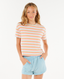 RIP CURL GIRLS NEON ISLES BOBBI TEE - PEACH
