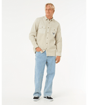 RIP CURL RAW ENERGY CORD L/S SHIRT - BONE