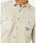 RIP CURL RAW ENERGY CORD L/S SHIRT - BONE
