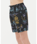 RIP CURL BOYS TROPIC DAZE FLORAL VOLLEY - WASHED BLACK