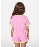 RIP CURL GIRL RIDE THE WAVE TERRY TEE- PINK