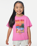 RIP CURL GIRL MALIBU RELAXED TEE - PINK