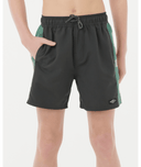 RIP CURL BOYS TROPIC DAZE PANEL VOLLEY -WASHED BLACK