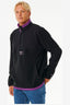 ANTI SERIES QSP 1/4 ZIP CREW - BLACK