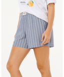 RIP CURL BEACH DAYS PINSTRIPE SHORT - DUSTY BLUE