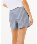 RIP CURL BEACH DAYS PINSTRIPE SHORT - DUSTY BLUE