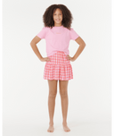 RIP CURL GIRLS SUNSET SKIES CROP TEE - BRIGHT PINK