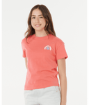 RIP CURL GIRLS LUXE SURF RELAXED TEE - WATERMELON
