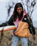 BLOCK PARTY POLAR FLEECE - CHARCOAL