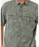 RIP CURL SEARCH AEROTECH 4WAY S/S SHIRT - DEEP CACTUS