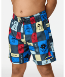 RIP CURL BOY SURF CHECK VOLLEY - PINE NIGHT