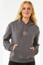 RIP CURL BUTTERFLY ICON RELAXED HOOD - CHARCOAL GREY