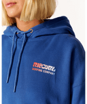 RIP CURL SURF PUFF HERITAGE HOOD - NAVY/RED