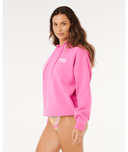 SURF PUFF HERITAGE HOOD - SUPER PINK