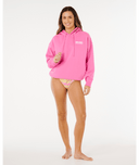 SURF PUFF HERITAGE HOOD - SUPER PINK