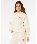 RIP CURL SURF PUFF HERITAGE HOOD  - CAYENNE