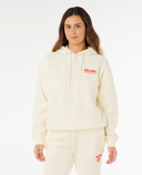 RIP CURL SURF PUFF HERITAGE HOOD  - CAYENNE