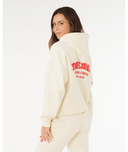 RIP CURL SURF PUFF HERITAGE HOOD  - CAYENNE