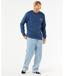 RIP CURL STAPLER CREW - WASHED NAVY