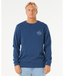 RIP CURL STAPLER CREW - WASHED NAVY