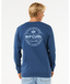 RIP CURL STAPLER CREW - WASHED NAVY