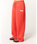 SURF PUFF WIDE LEG TRACKPANT - DEEP RED