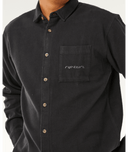 INNER VISIONS FLANNEL SHIRT- WASHED BLACK
