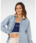 SURF SIDE RELAXED DENIM SHIRT- WASHED BLUE
