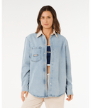 SURF SIDE RELAXED DENIM SHIRT- WASHED BLUE