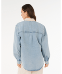 SURF SIDE RELAXED DENIM SHIRT- WASHED BLUE