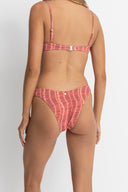 RHYTHM SAHARA TIE DYE HI CUT PANT - RED