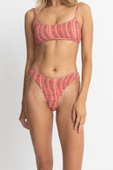 RHYTHM SAHARA TIE DYE HOLIDAY PANT - RED