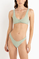 RHYTHM LOLA CHECK HI CUT PANT - GREEN