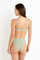 RHYTHM LOLA CHECK HI WAIST PANT - GREEN