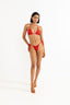 RHYTHM LEILANI GATHERED TIE SIDE ITSY PANT - RED