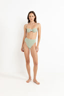 RHYTHM LOLA CHECK BALCONETTE TOP - GREEN