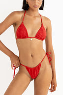 RHYTHM LEILANI SLIDE TRI TOP - RED