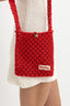 CROCHET SHOULDER BAG - RED