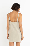 RHYTHM LOLA CHECK SLIP DRESS - OLIVE