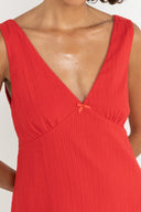 RHYTHM BELLE MINI DRESS - RED