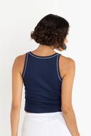 RHYTHM FLOWER TANK - INK