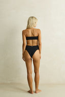 RHYTHM TIDEWAVE STRAPLESS ONE PIECE - BLACK