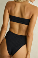 RHYTHM TIDEWAVE STRAPLESS ONE PIECE - BLACK