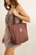 RHYTHM SANDY ZIP TOTE BAG - CHOCOLATE
