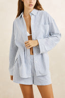 RHYTHM VISTA STRIPE OVERSIZED SHIRT - BLUE