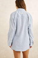 RHYTHM VISTA STRIPE OVERSIZED SHIRT - BLUE
