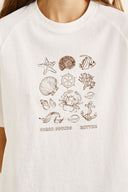 RHYTHM OCEAN SOUNDS RAGLAN T-SHIRT - VINTAGE WHITE